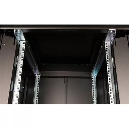 Equip Rackszekrény - EDF-22-8080-B-HNAA (19", 22U, 800x800mm, előre szerelt, fekete)