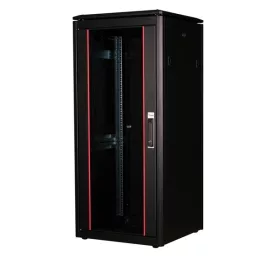   Equip Rackszekrény - EDF-26-6060-B-BIAA (19", 26U, 600x600mm, előre szerelt, fekete)