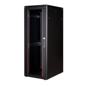   Equip Rackszekrény - EDF-32-6080-B-BIAA (19", 32U, 600x800mm, előre szerelt, fekete)