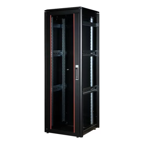 Equip Rackszekrény - EDF-36-6060-B-BIAA (19", 36U, 600x600mm, előre szerelt, fekete)