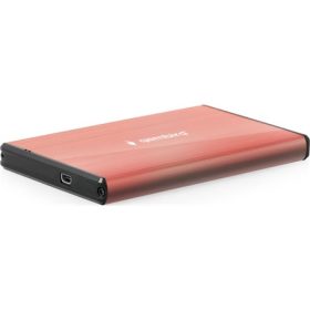   Gembird szálcsiszolt alumínium 2.5" SATA3 USB3.0 külső ház rózsaszín