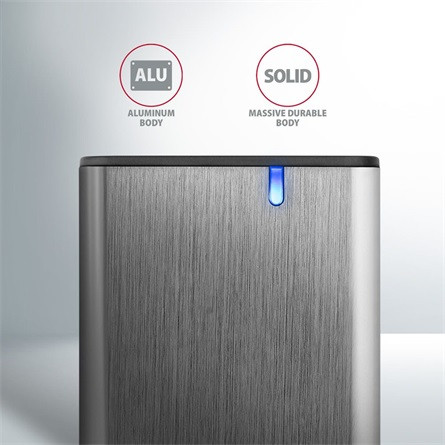 Axagon EEM2-SG2 M.2 2280 PCIe NVMe / SATA3 USB3.2 Gen 2×1 C külső ház ezüst