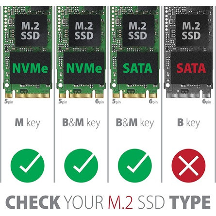 Axagon EEM2-SG2 M.2 2280 PCIe NVMe / SATA3 USB3.2 Gen 2×1 C külső ház ezüst