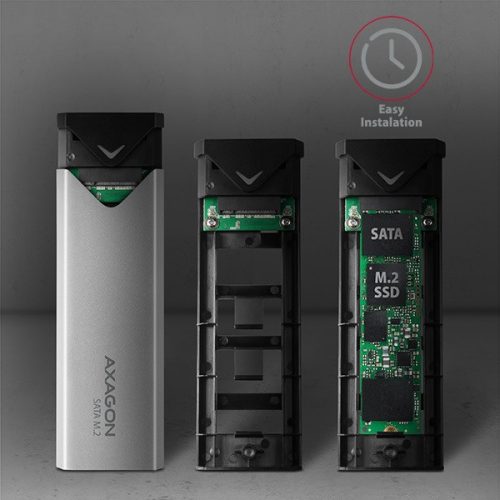 AXAGON EEM2-U3C USB-C 3.1 SATA M. 2 SSD külső ház