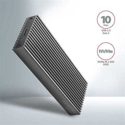 AXAGON EEM2-XR USB-C 3.2 Gen2 - M. 2 NVMe SSD Radiator külső ház