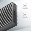 AXAGON EEM2-XR USB-C 3.2 Gen2 - M. 2 NVMe SSD Radiator külső ház