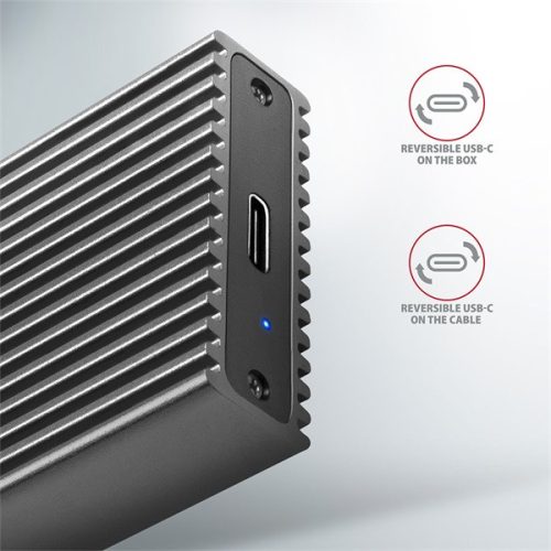 AXAGON EEM2-XR USB-C 3.2 Gen2 - M. 2 NVMe SSD Radiator külső ház