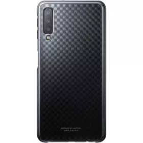   Samsung A7 (2018) SAMSUNG műanyag telefonvédő ultravékony, gyémánt minta, FEKETE