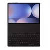 Samsung Tab S10 Plus LTE SAMSUNG tok álló, bőr hatású FLIP, angol nyelvű, FEKETE