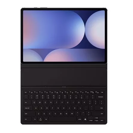 Samsung Tab S10 Plus LTE SAMSUNG tok álló, bőr hatású FLIP, angol nyelvű, FEKETE