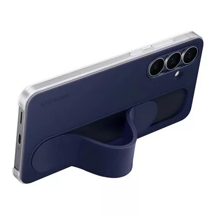 Samsung S25 FE SAMSUNG szilikon telefonvédő matt, kitámasztó, SÖTÉTKÉK