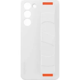   Samsung S23 Plus SAMSUNG szilikon telefonvédő matt, beépített szíj, FEHÉR