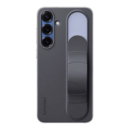 Samsung S25 Plus SAMSUNG szilikon telefonvédő matt, kitámasztó, FEKETE