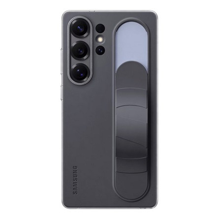Samsung S25 Ultra SAMSUNG szilikon telefonvédő matt, kitámasztó, FEKETE