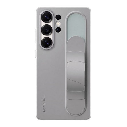 Samsung S25 Ultra SAMSUNG szilikon telefonvédő matt, kitámasztó, VILÁGOSSZÜRKE