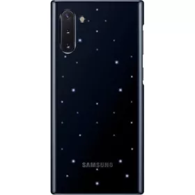   Samsung Note 10 SAMSUNG műanyag telefonvédő ultravékony, LED világítás, FEKETE