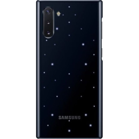 Samsung Note 10 SAMSUNG műanyag telefonvédő ultravékony, LED világítás, FEKETE