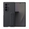 Samsung Z Fold7 SAMSUNG szilikon telefonvédő matt, kitámasztó + képernyővédő fólia, FEKETE