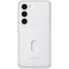   Samsung S23 SAMSUNG műanyag telefonvédő ütésállóság, cserélhető átlátszó + kártyazseb hátlap, FEHÉR