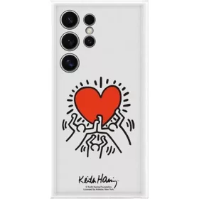   Samsung S24 Ultra SAMSUNG műanyag telefonvédő ütésállóság, cserélhető átlátszó + kártyazseb hátlap, FEHÉR
