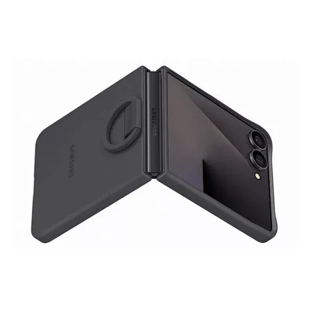 Samsung Z Flip7 SAMSUNG szilikon telefonvédő telefongyűrű FEKETE