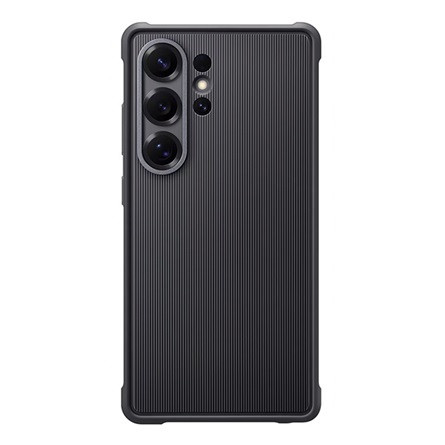 Samsung S25 Ultra SAMSUNG műanyag telefonvédő dupla rétegű, gumírozott, FEKETE