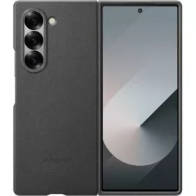   Samsung Z Fold6 5G SAMSUNG műanyag telefonvédő ECO bőr hatású hátlap SÖTÉTSZÜRKE