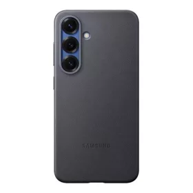   Samsung S25 SAMSUNG műanyag telefonvédő ECO bőr hatású hátlap FEKETE