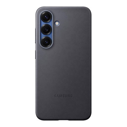 Samsung S25 SAMSUNG műanyag telefonvédő ECO bőr hatású hátlap FEKETE