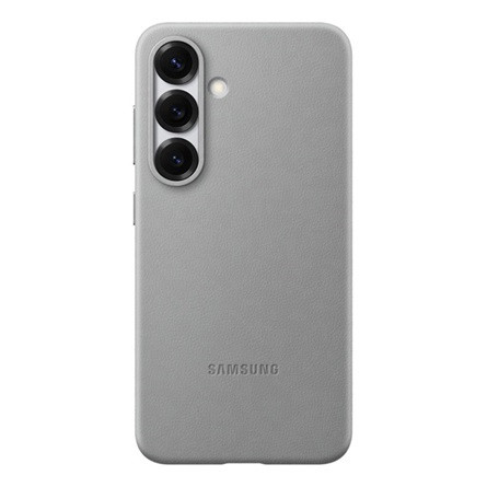 Samsung S25 SAMSUNG műanyag telefonvédő ECO bőr hatású hátlap SÖTÉTSZÜRKE