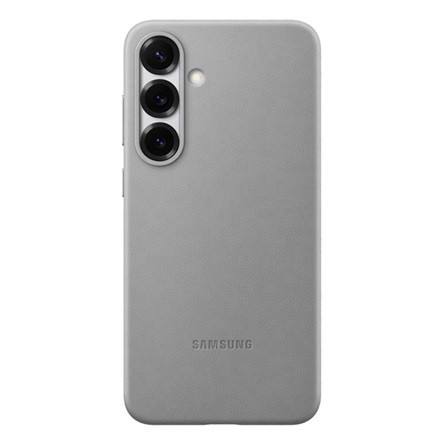 Samsung S25 Plus SAMSUNG műanyag telefonvédő ECO bőr hatású hátlap SÖTÉTSZÜRKE