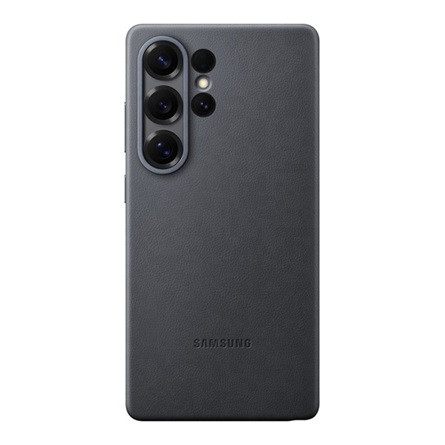 Samsung S25 Ultra SAMSUNG műanyag telefonvédő ECO bőr hatású hátlap FEKETE
