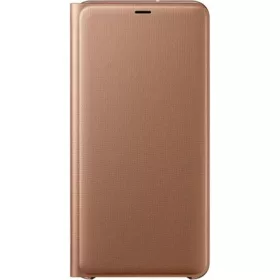   Samsung A7 (2018) SAMSUNG tok álló aktív FLIP, textil minta, ARANY