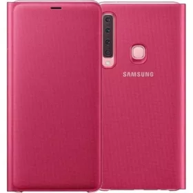   Samsung A9 (2018) SAMSUNG tok álló aktív FLIP, kártyazseb, RÓZSASZÍN