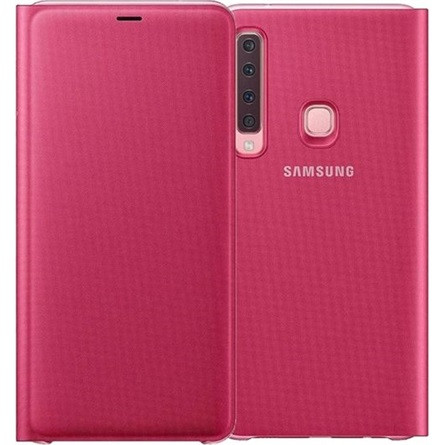 Samsung A9 (2018) SAMSUNG tok álló aktív FLIP, kártyazseb, RÓZSASZÍN