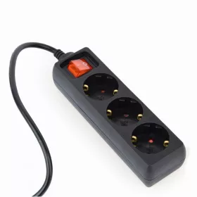   Gembird VEZ Gembird Tápkábel elosztó - EG-PSU3-01 (Szünetmentes tápkábel elosztó, IEC-320-C14, fekete, 60cm)