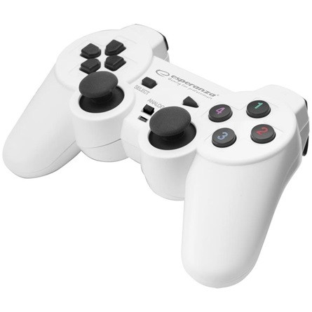 Esperanza Warrior USB-A gamepad fehér-fekete