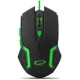 Esperanza MX205 FIGHTER USB gamer egér fekete/zöld