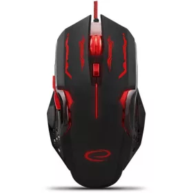 Esperanza MX403 APACHE 6D USB optikai gamer egér, piros