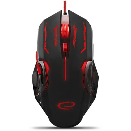 Esperanza MX403 APACHE 6D USB optikai gamer egér, piros