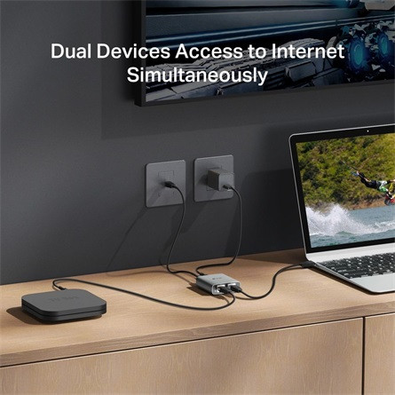 TP-Link EH210 1Gb/s Ethernet Dual RJ45 splitter