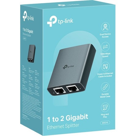 TP-Link EH210 1Gb/s Ethernet Dual RJ45 splitter