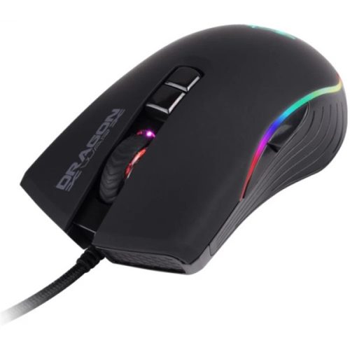 Noname Dragon War Egér - Marksman (Vezetékes, Optikai, USB, 7000 DPI, 7 gomb, fekete)