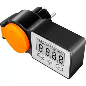   Logilink Kültéri konnektor energiaköltség-mérővel, 2,0"-os LCD kijelzővel és védőfedéllel