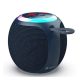 DEVIA LITE1 bluetooth hordozható hangszóró (v5.3, 5W, TF/microSD kártyaolvasó, FM rádió, LED világítás) SÖTÉTKÉK