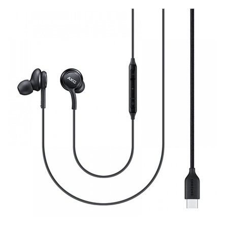 SAMSUNG fülhallgató SZTEREO Type-C, Tuned by AKG, FEKETE