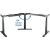 Delock Logilink Electrically adjustable sit-stand desk frame, 120° angled