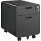 Logilink Mobil irattartó szekrény görgőkön, 2 rekesszel, zárható, 15 kg-ig, fekete
