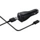 SAMSUNG autós töltő USB aljzat 10W, gyorstöltő + ECB-DU4EBE microUSB kábel, FEKETE