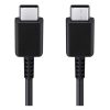 SAMSUNG hálózati töltő Type-C aljzat 15W, gyorstöltő + Type-C kábel, FEKETE